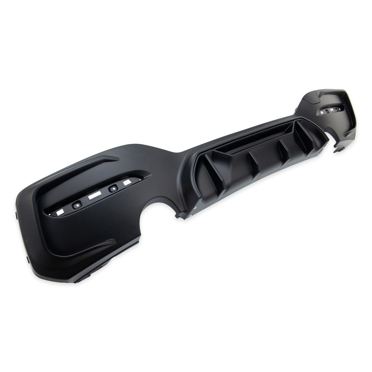 Sport Heckstoßstange Diffusor Matt Schwarz passend für BMW 1er (F20 F21) 2015-2019