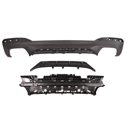Heckstoßstange Diffusor Matt Schwarz passend für BMW 5er G30 G31 2016-2020