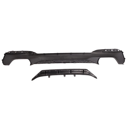 Heckstoßstange Diffusor Matt Schwarz passend für BMW 5er G30 G31 2016-2020