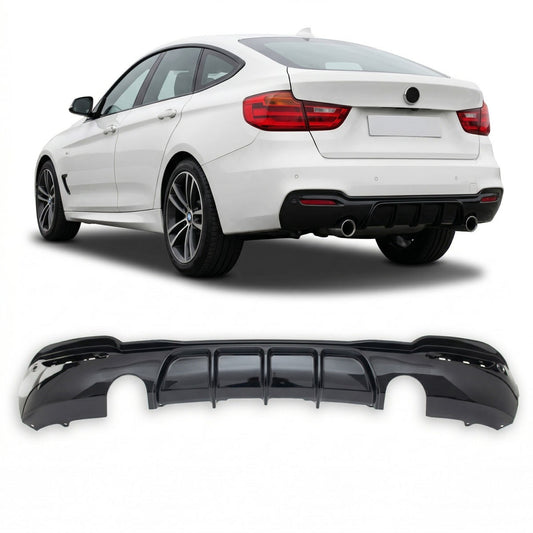 Heckstoßstange Diffusor Hochglanz Schwarz passend für BMW 3er GT F34 2013-2020