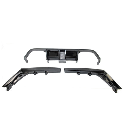 Heckdiffusor Hochglanz Schwarz mit Licht passend für BMW M3 F80 M4 F82 F83 13-20