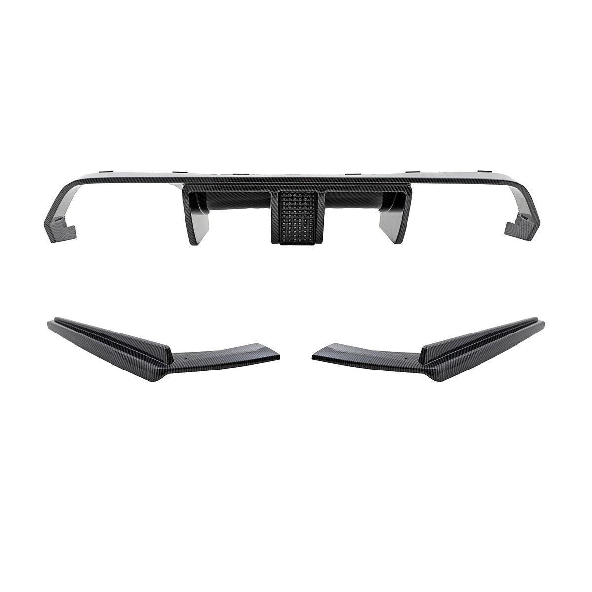 Sport Heckdiffusor Carbon-Optik mit Licht passend für BMW M3 M4 2013-2020
