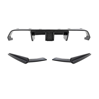 Sport Heckdiffusor Carbon-Optik mit Licht passend für BMW M3 M4 2013-2020