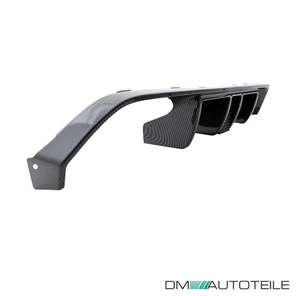 Sport Heckdiffusor Carbon-Optik mit Licht passend für BMW M3 M4 2013-2020