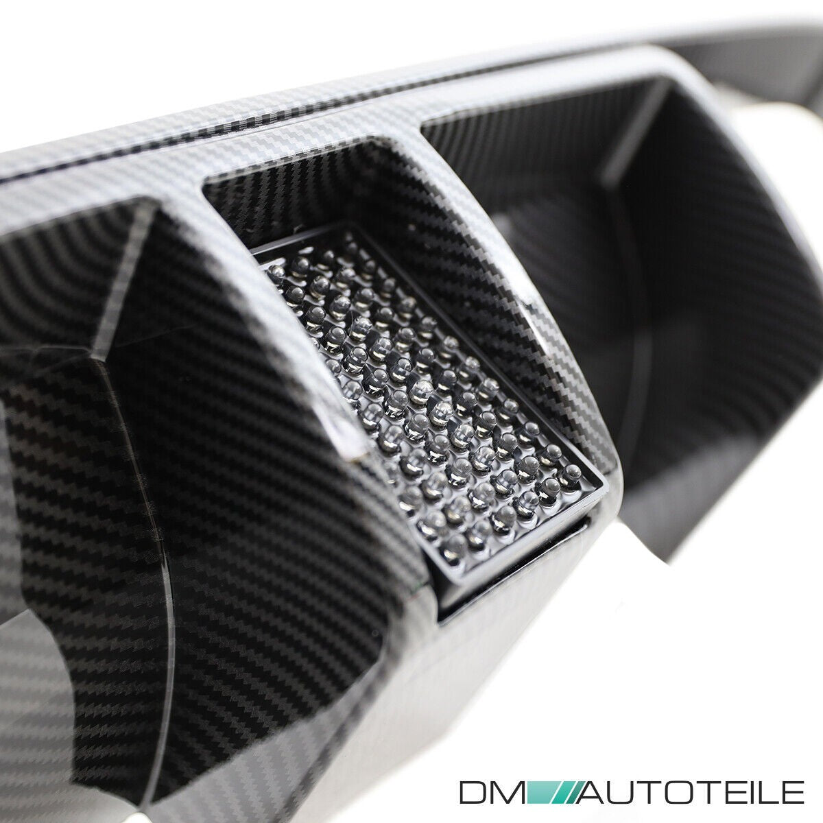Sport Heckdiffusor Carbon-Optik mit Licht passend für BMW M3 M4 2013-2020
