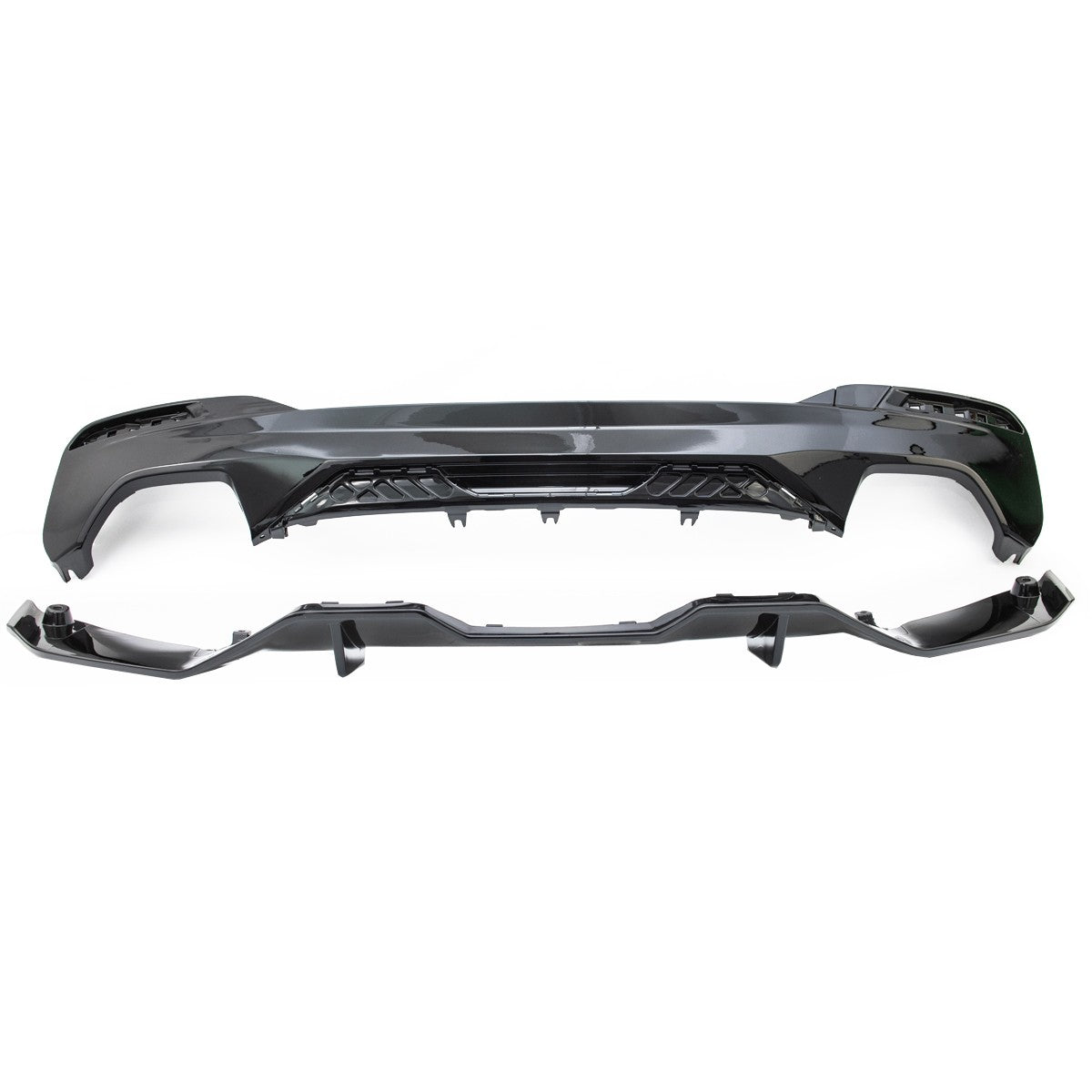 Performance Diffusor Hochglanz Schwarz passend für BMW 5er G30 G31 2017-2023