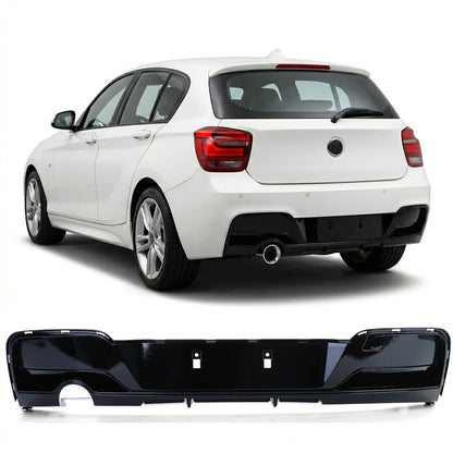 Heckstoßstange Diffusor Hochglanz Schwarz passend für BMW 1er F20 F21 2011-2015