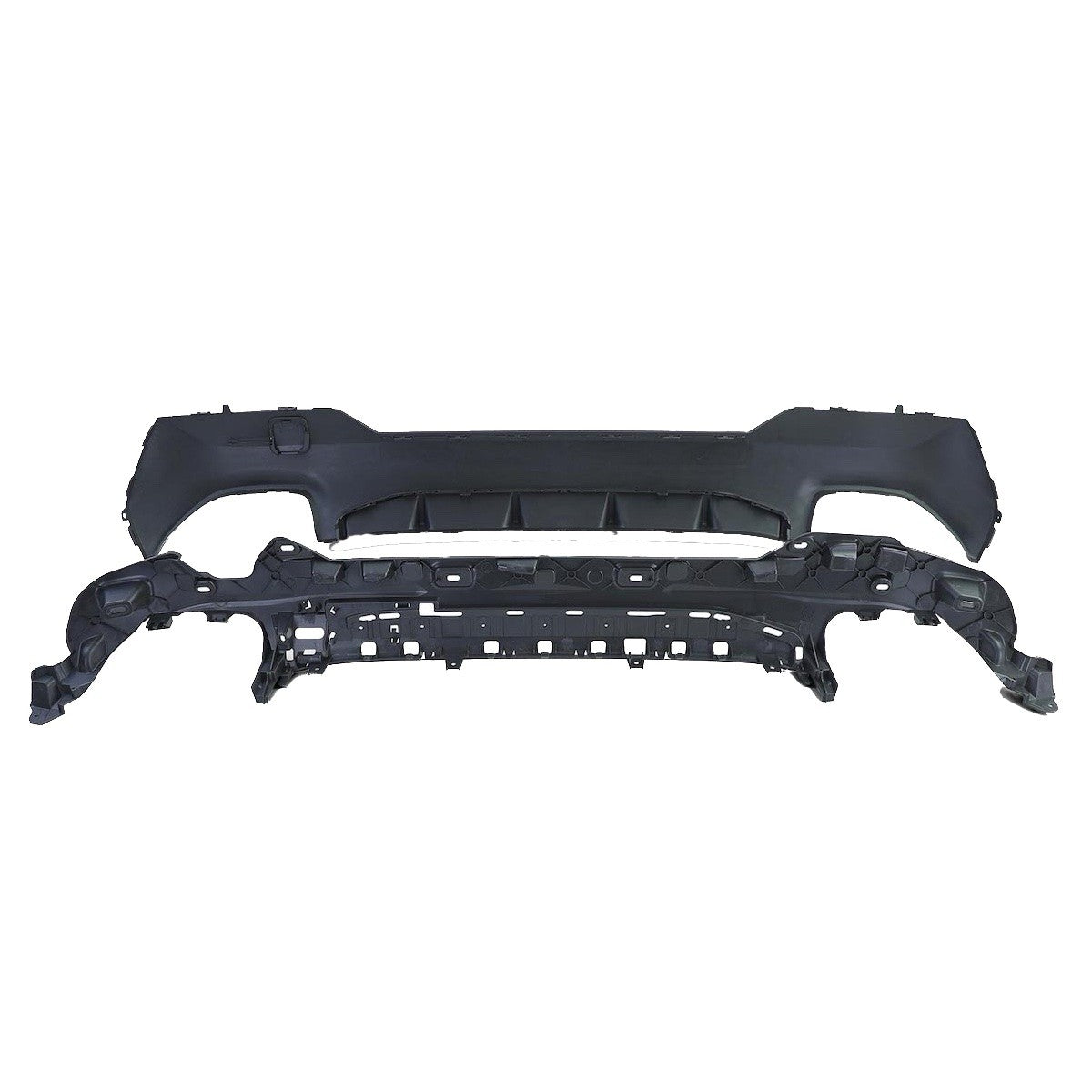 Heckstoßstange Diffusor Hochglanz Schwarz passend für BMW 4er G22 G23 2021-