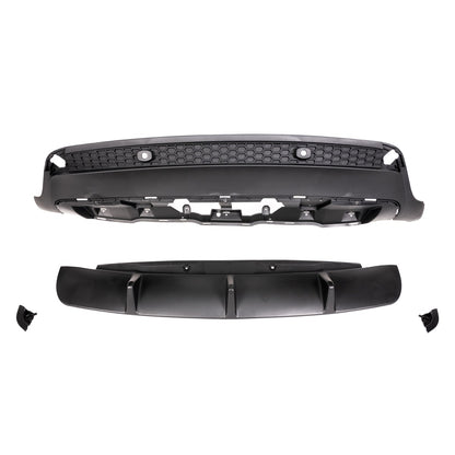 Heckstoßstange Diffusor Matt Schwarz passend für BMW X6 E71 2007-2014 Performance