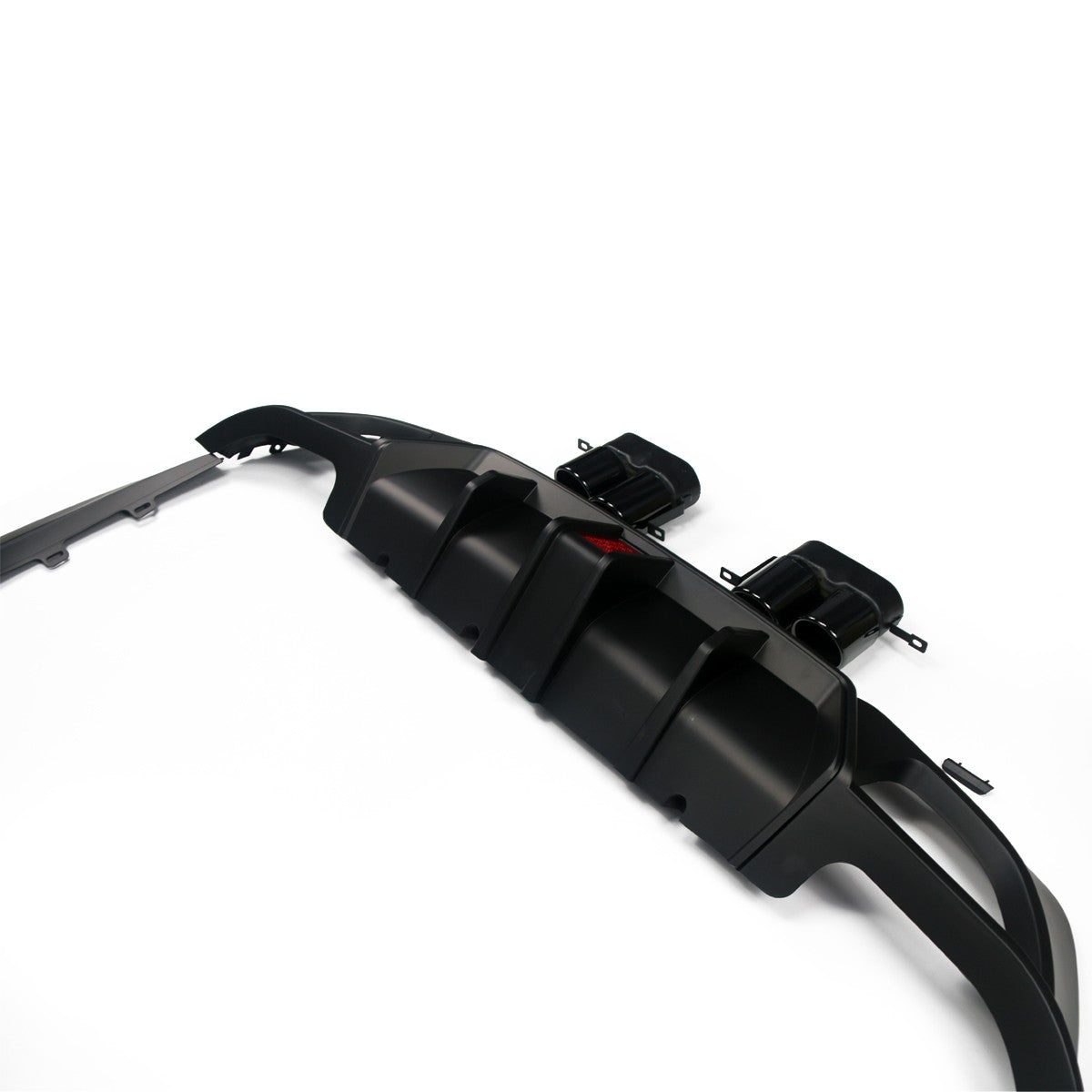 Heckstoßstange Diffusor Matt Schwarz LED passend für BMW 3er G20 G21 2019-2022