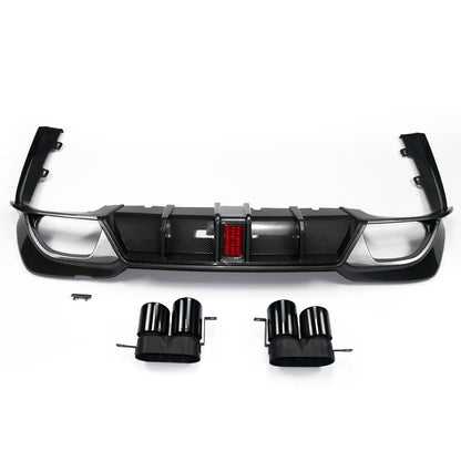 Heckdiffusor Carbon-Optik + LED passend für BMW 3er G20 G21 2019-2022