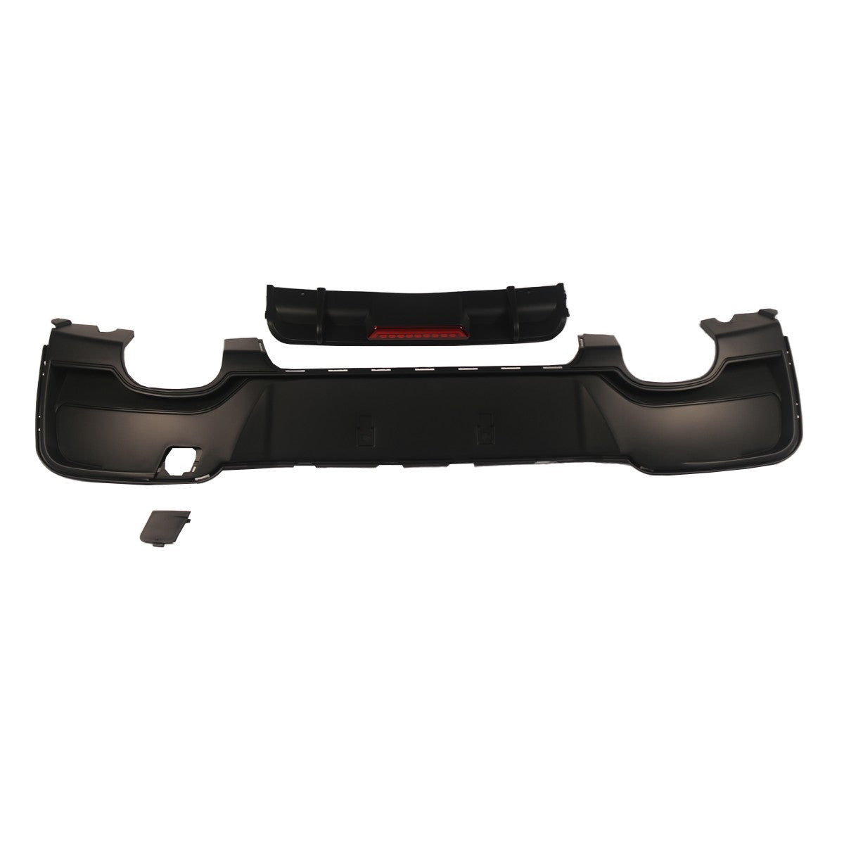 Heckstoßstange Diffusor Matt Schwarz passend für BMW 1er F20 F21 2011-2015