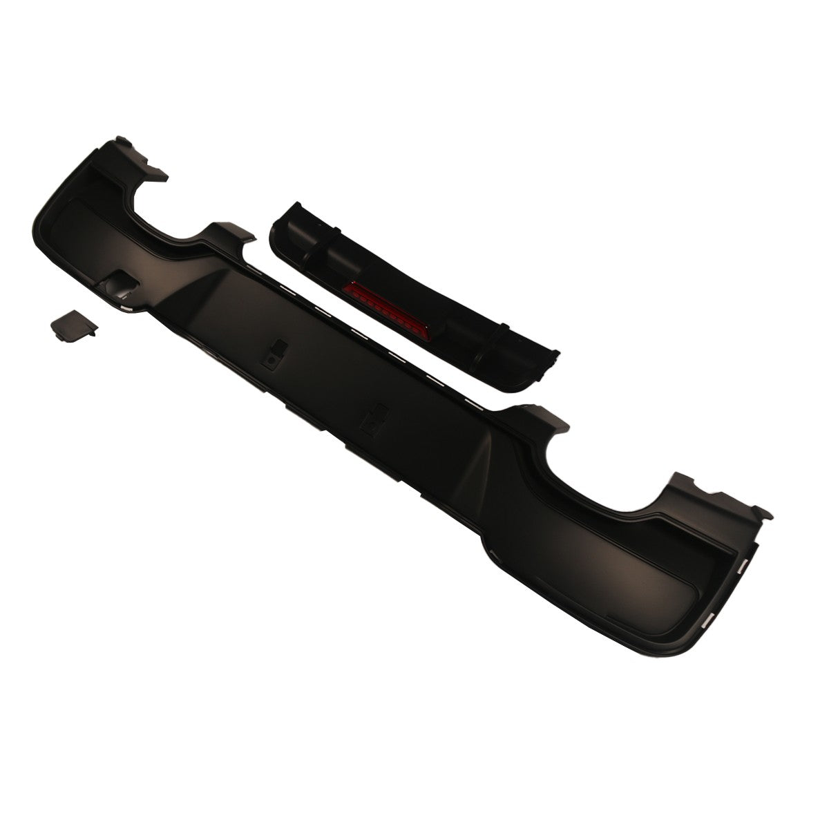 Heckstoßstange Diffusor Matt Schwarz passend für BMW 1er F20 F21 2011-2015