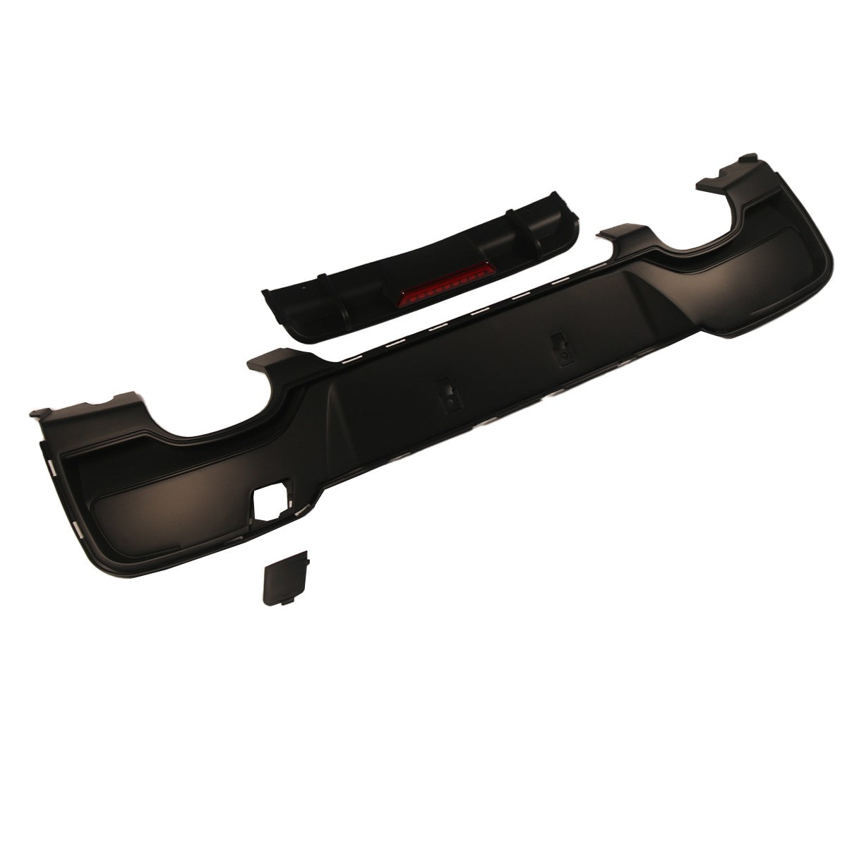 Heckstoßstange Diffusor Matt Schwarz passend für BMW 1er F20 F21 2011-2015