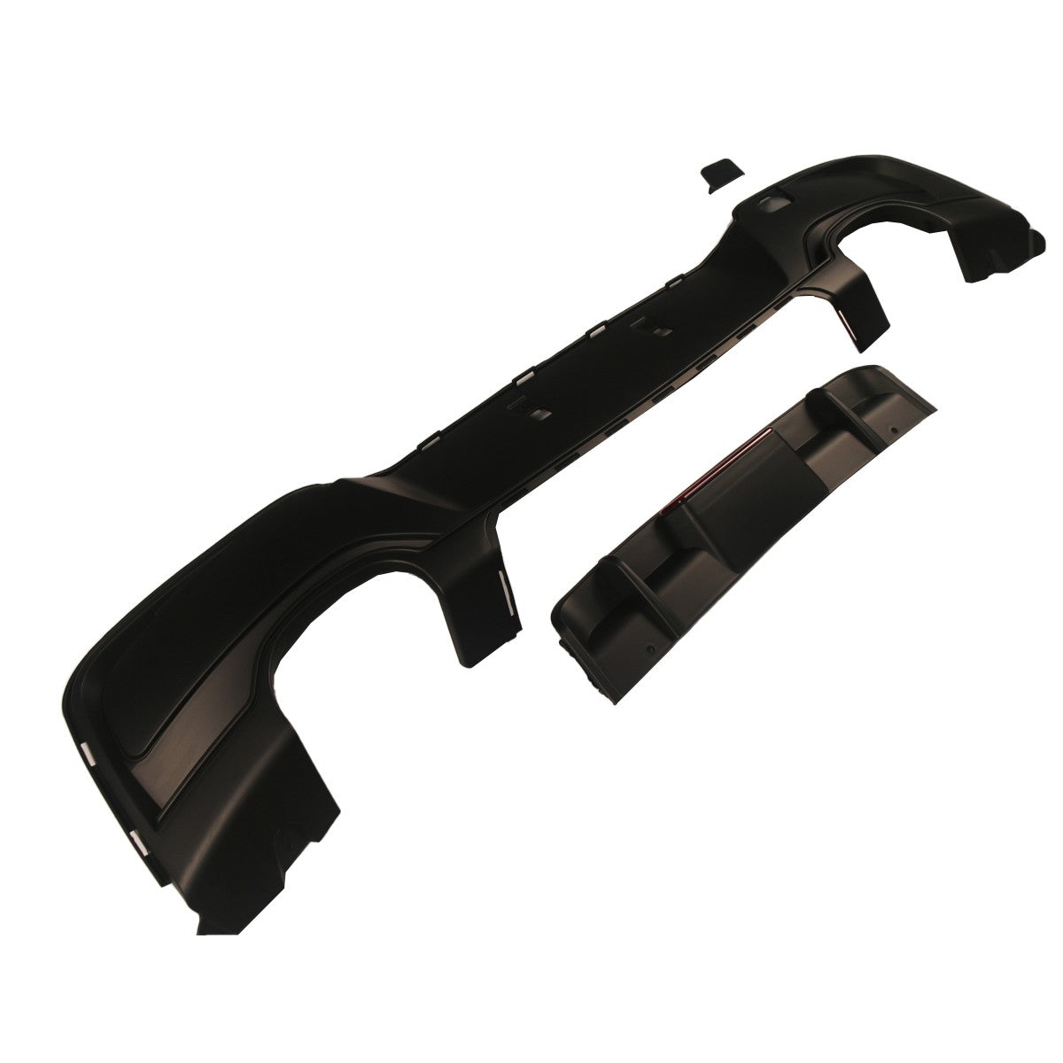 Heckstoßstange Diffusor Matt Schwarz passend für BMW 1er F20 F21 2011-2015