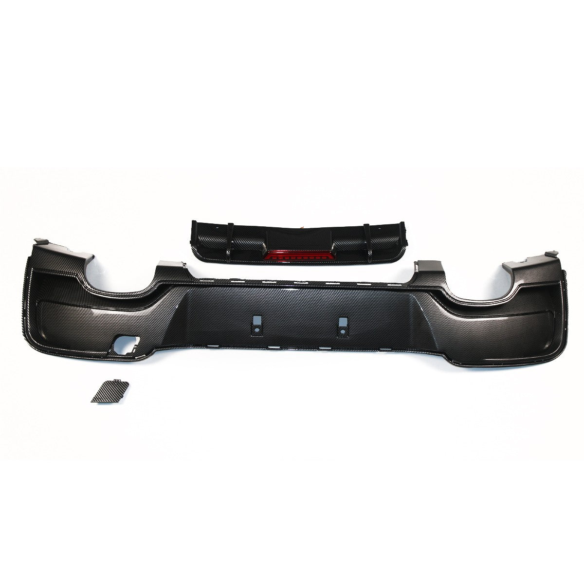 Heckdiffusor Carbon-Optik + LED passend für BMW 1er F20 F21 2011-2015