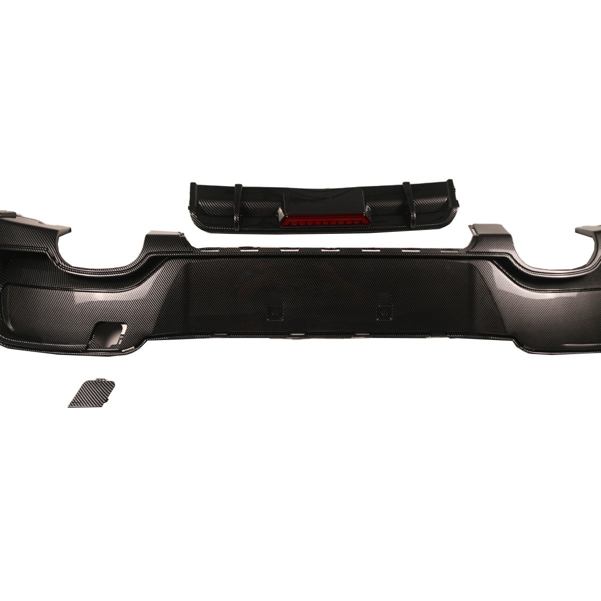 Heckdiffusor Carbon-Optik + LED passend für BMW 1er F20 F21 2011-2015