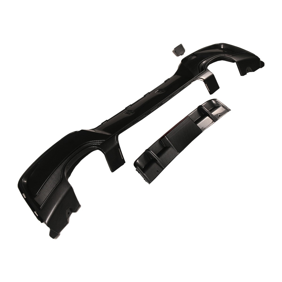 Heckdiffusor Carbon-Optik + LED passend für BMW 1er F20 F21 2011-2015
