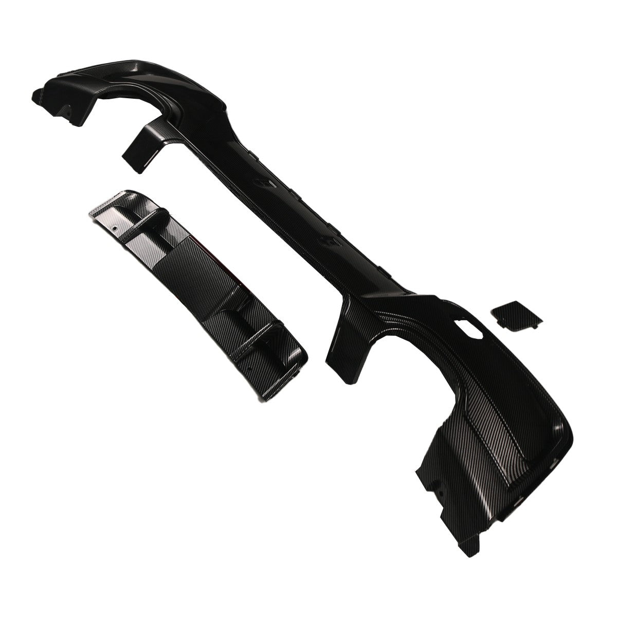 Heckdiffusor Carbon-Optik + LED passend für BMW 1er F20 F21 2011-2015