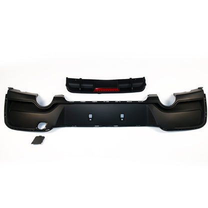 Heckstoßstange Diffusor Matt Schwarz LED passend für BMW 1er F20 F21 2011-2015