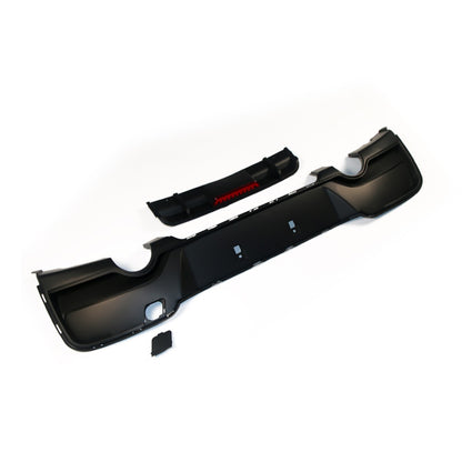 Heckstoßstange Diffusor Matt Schwarz LED passend für BMW 1er F20 F21 2011-2015
