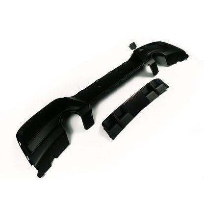 Heckstoßstange Diffusor Matt Schwarz LED passend für BMW 1er F20 F21 2011-2015