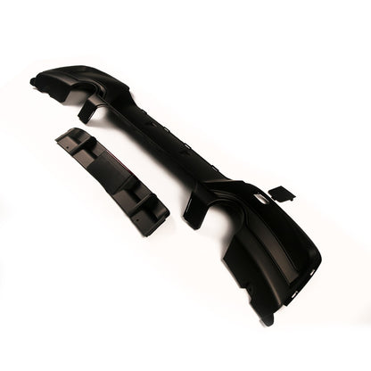 Heckstoßstange Diffusor Matt Schwarz LED passend für BMW 1er F20 F21 2011-2015