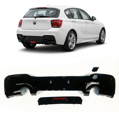 Heckdiffusor Hochglanz Schwarz LED passend für BMW 1er F20 F21 2011-2015