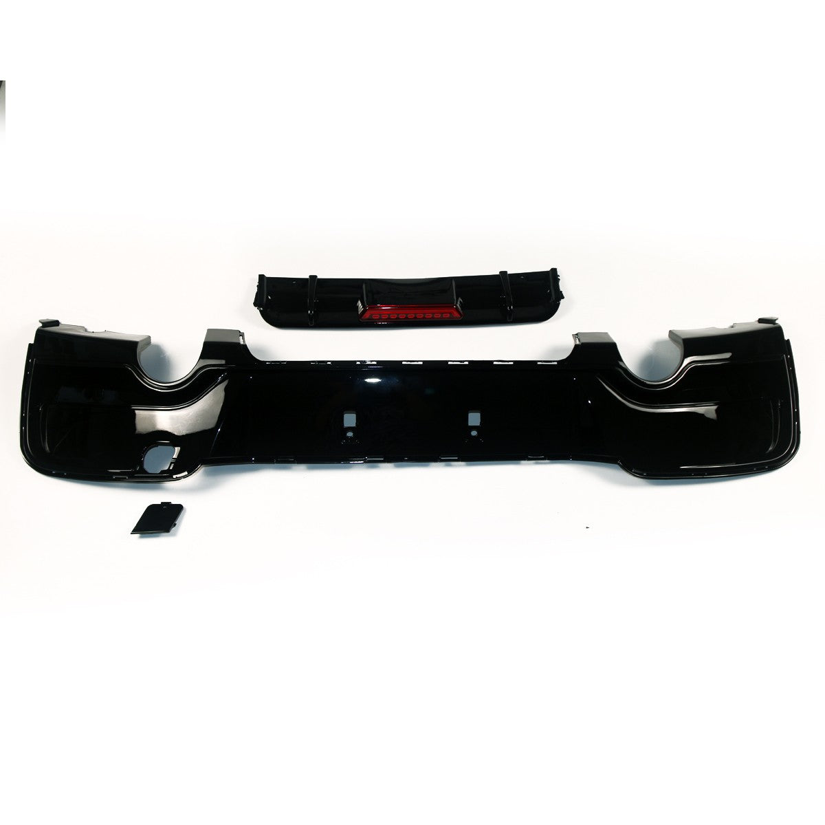 Heckdiffusor Hochglanz Schwarz LED passend für BMW 1er F20 F21 2011-2015