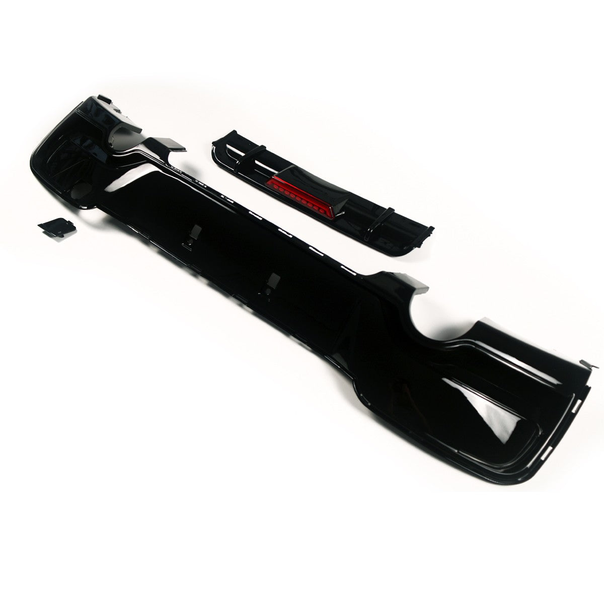 Heckdiffusor Hochglanz Schwarz LED passend für BMW 1er F20 F21 2011-2015