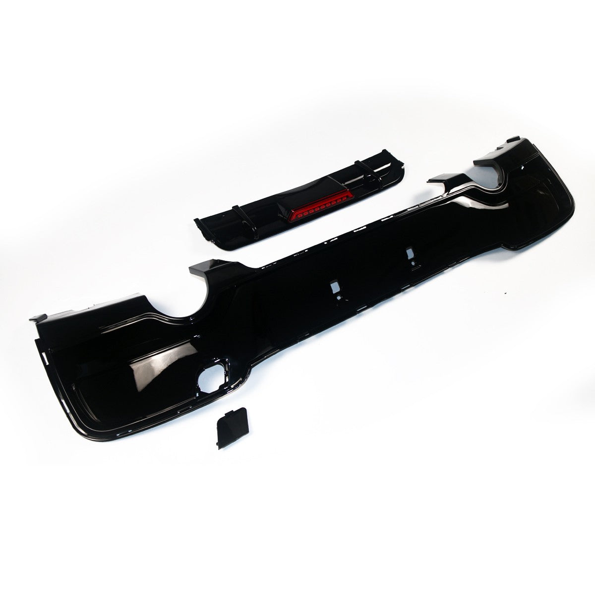 Heckdiffusor Hochglanz Schwarz LED passend für BMW 1er F20 F21 2011-2015