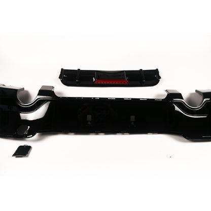 Heckdiffusor Hochglanz Schwarz LED passend für BMW 1er F20 F21 2011-2015