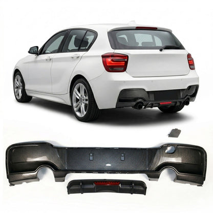 Heckdiffusor Carbon-Optik + LED passend für BMW 1er F20 F21 2011-2015