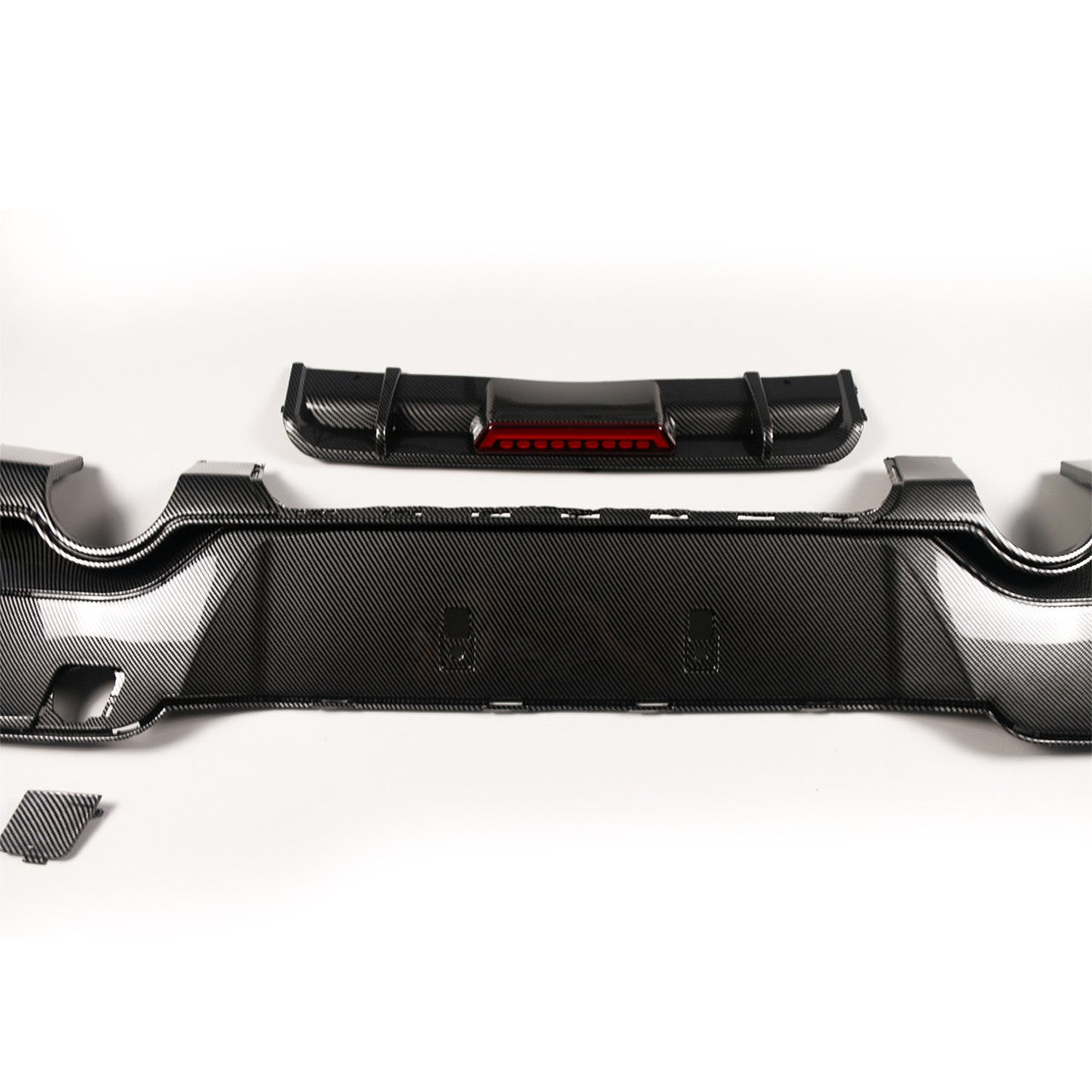 Heckdiffusor Carbon-Optik + LED passend für BMW 1er F20 F21 2011-2015