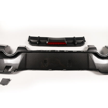 Heckdiffusor Carbon-Optik + LED passend für BMW 1er F20 F21 2011-2015