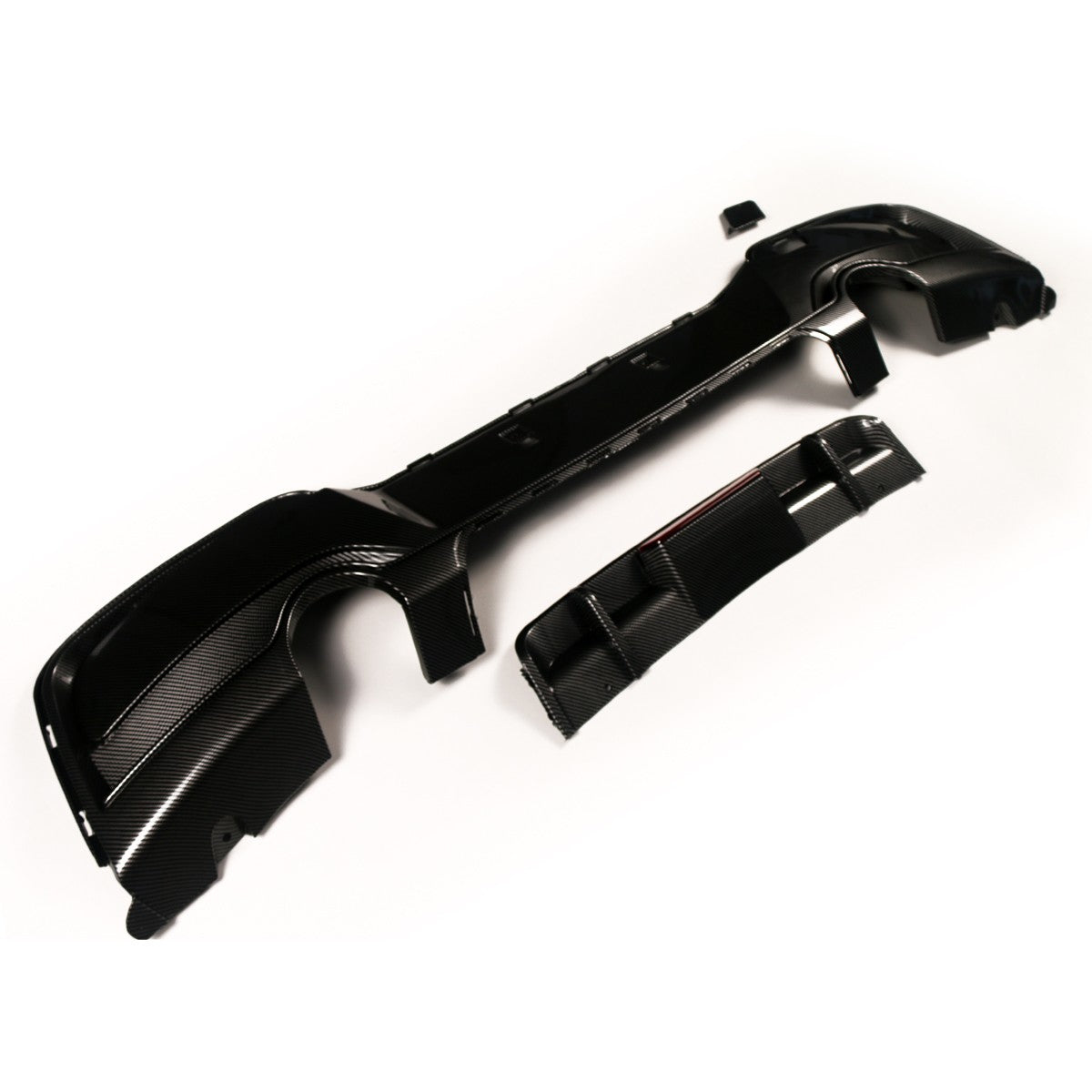Heckdiffusor Carbon-Optik + LED passend für BMW 1er F20 F21 2011-2015