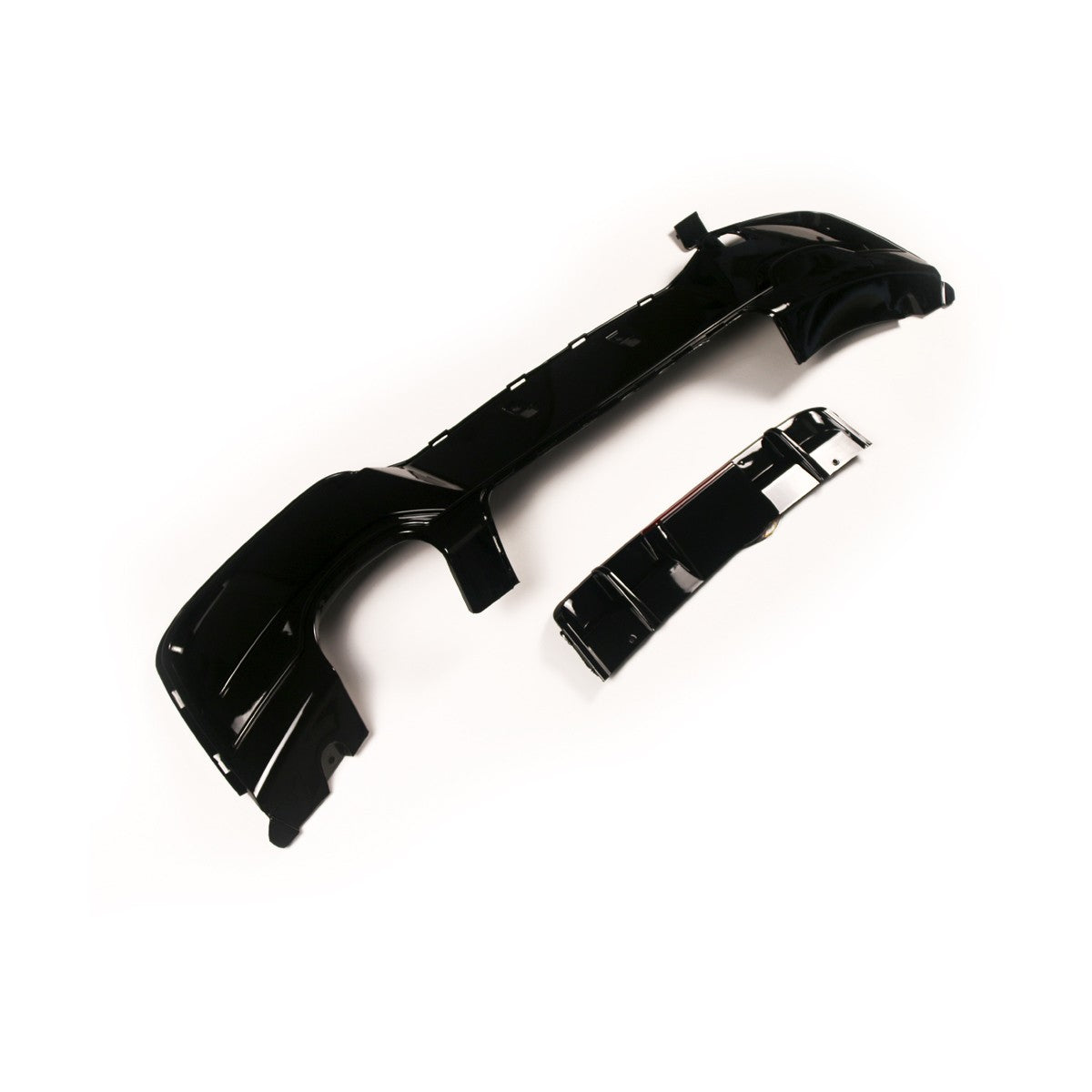 Heckdiffusor Hochglanz Schwarz + LED passend für BMW 1er F20 F21 2011-2015