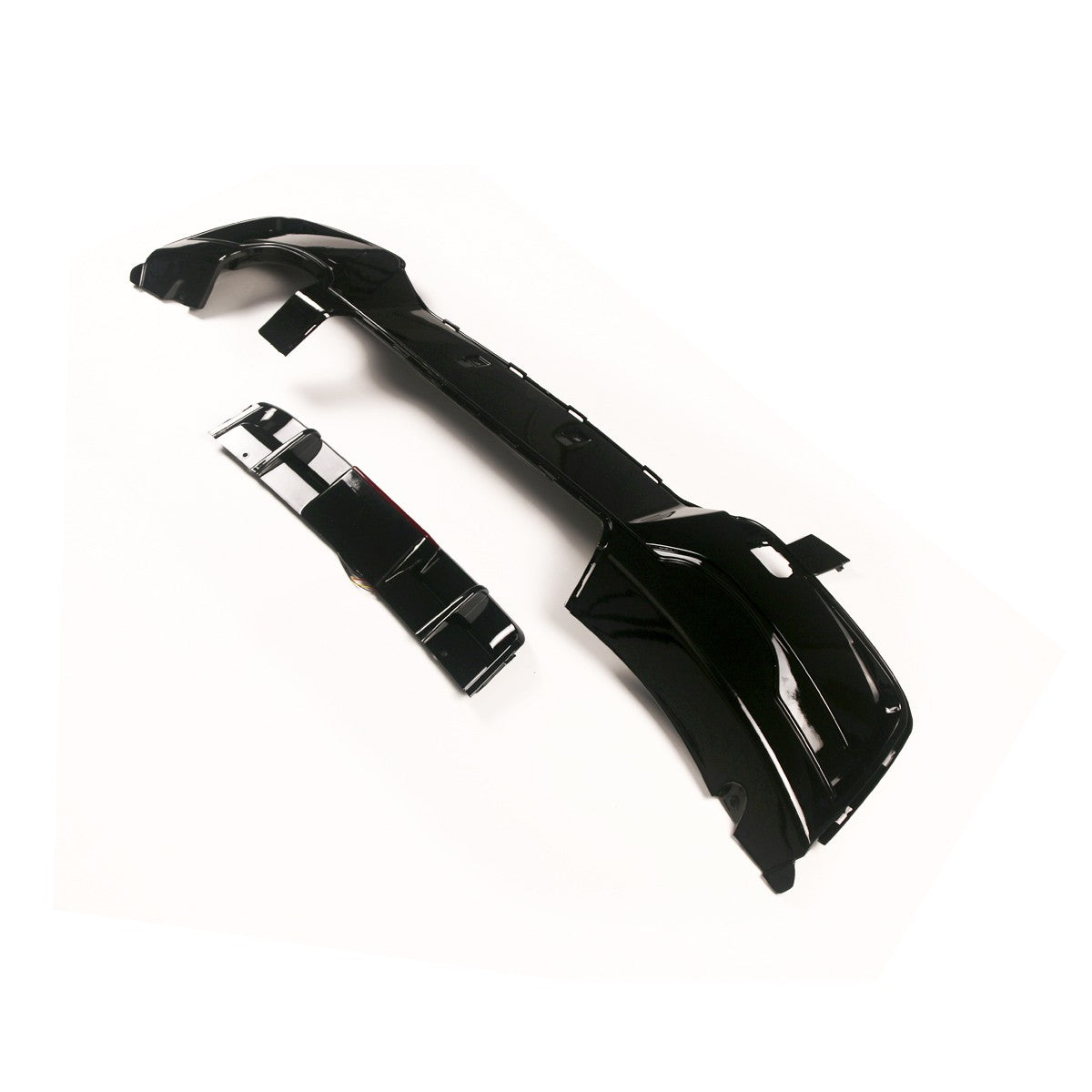 Heckdiffusor Hochglanz Schwarz + LED passend für BMW 1er F20 F21 2011-2015