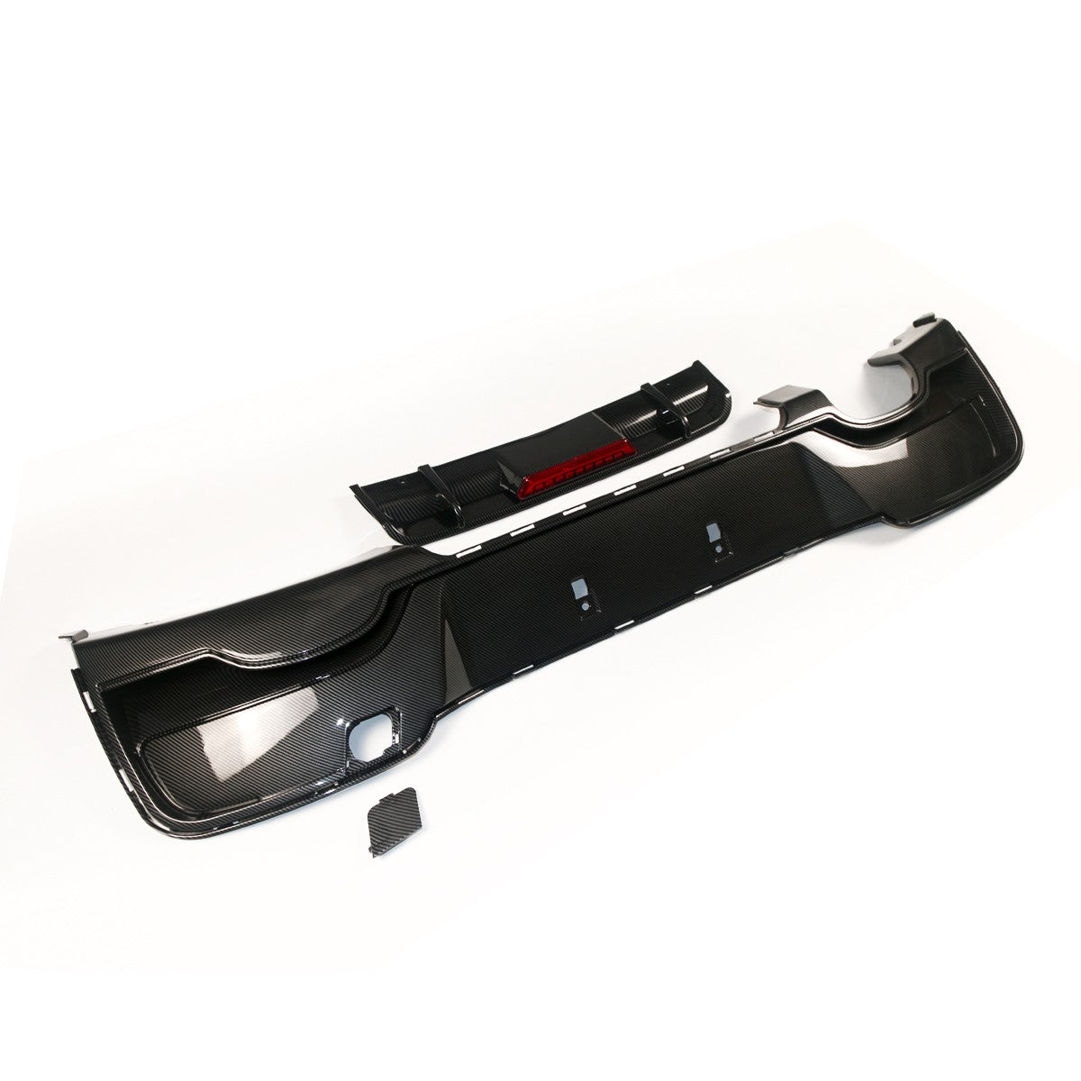 Heckdiffusor Carbon-Optik + LED passend für BMW 1er F20 F21 2011-2015