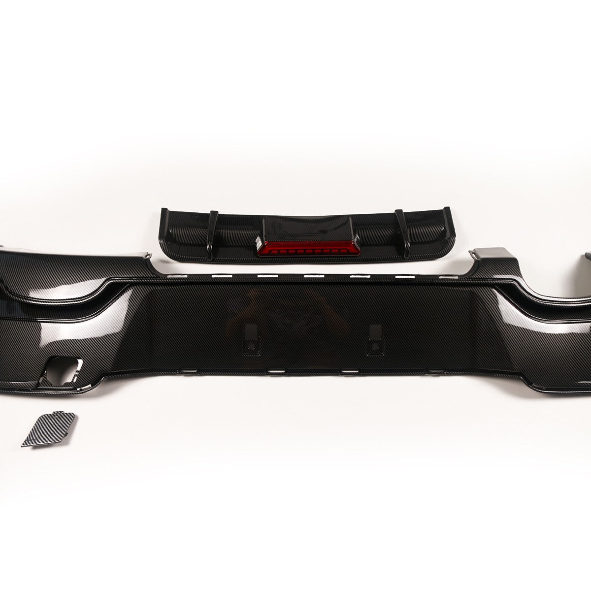 Heckdiffusor Carbon-Optik + LED passend für BMW 1er F20 F21 2011-2015