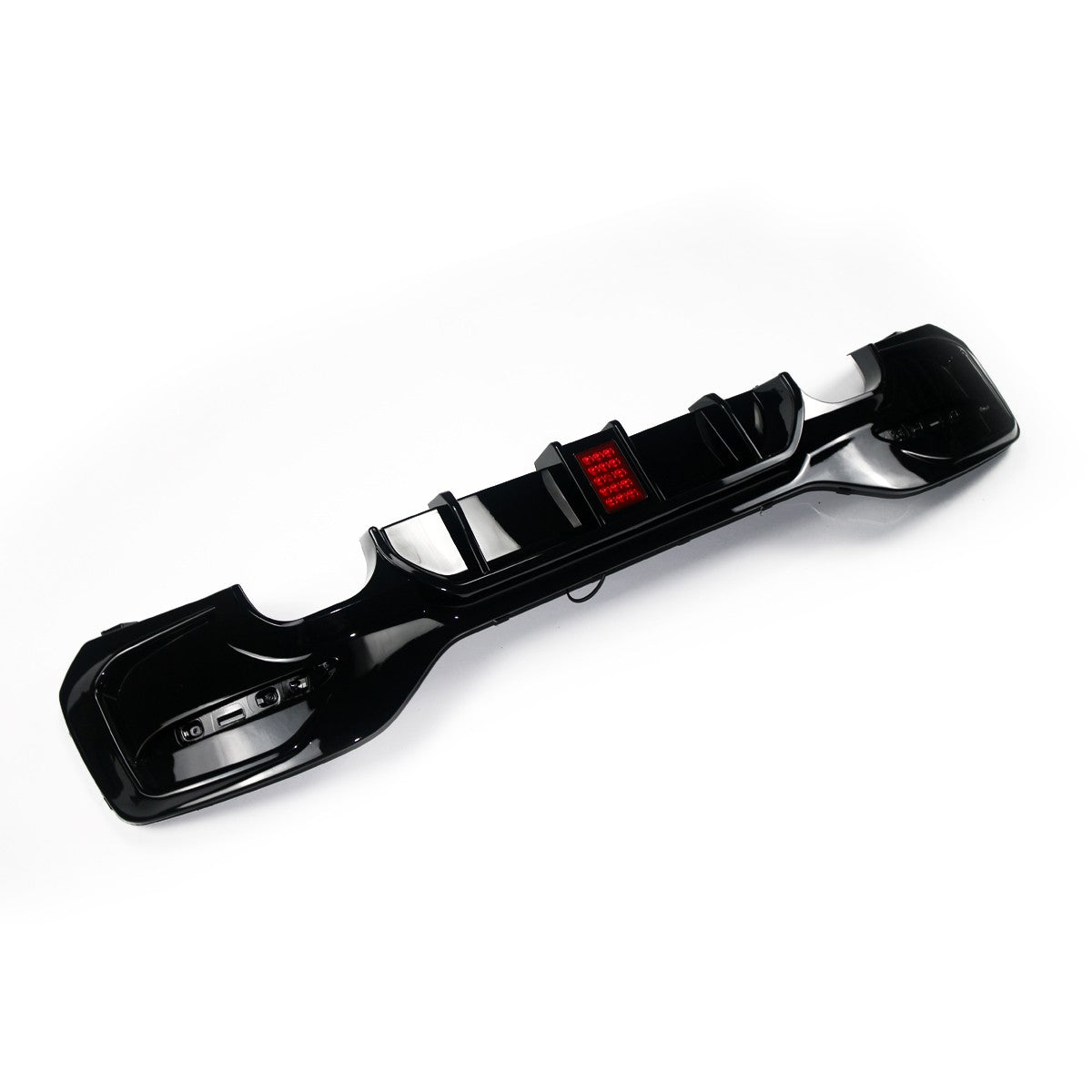 Hochglanz Schwarz LED Heckdiffusor passend für BMW 1er F20 F21 2015-2019