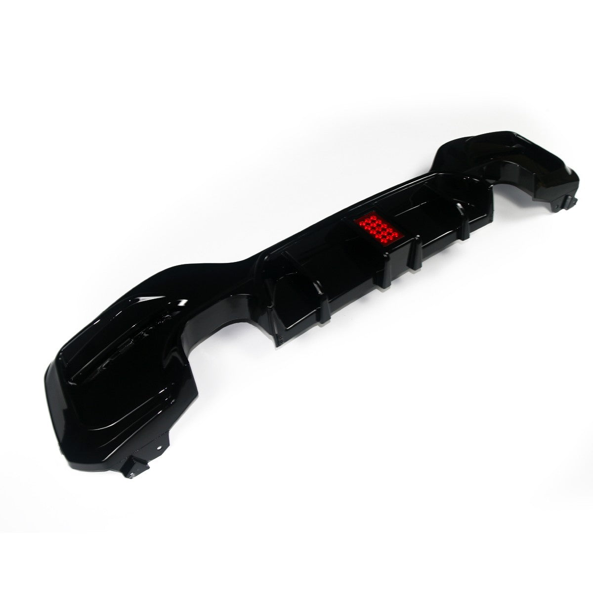 Hochglanz Schwarz LED Heckdiffusor passend für BMW 1er F20 F21 2015-2019