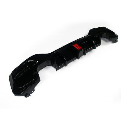 Hochglanz Schwarz LED Heckdiffusor passend für BMW 1er F20 F21 2015-2019