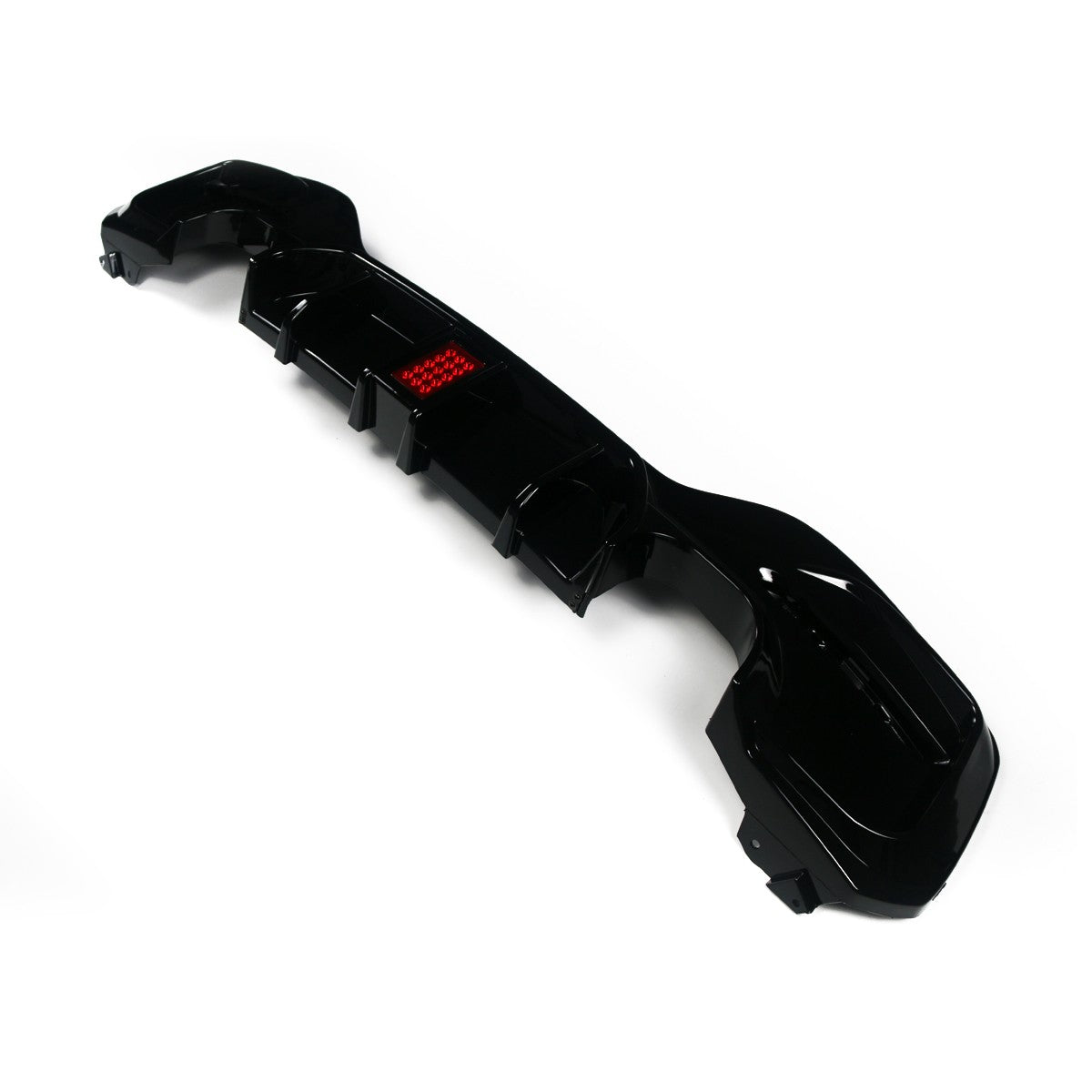 Hochglanz Schwarz LED Heckdiffusor passend für BMW 1er F20 F21 2015-2019