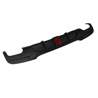 Heckstoßstange Diffusor Matt Schwarz LED passend für BMW 3er E90 E91 2005-2011