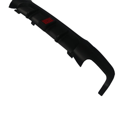 Heckstoßstange Diffusor Matt Schwarz LED passend für BMW 3er E90 E91 2005-2011