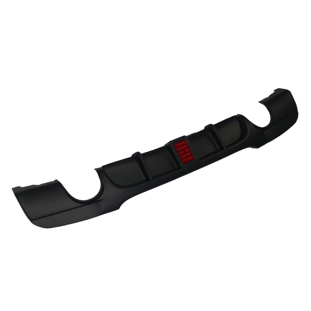 Heckstoßstange Diffusor Matt Schwarz LED passend für BMW 3er E90 E91 2005-2011