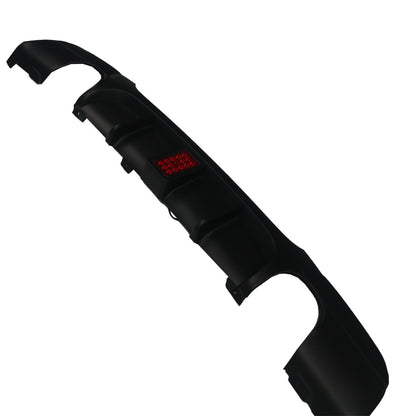 Heckstoßstange Diffusor Matt Schwarz LED passend für BMW 3er E90 E91 2005-2011