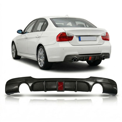 Heckdiffusor Carbon-Optik LED passend für BMW 3er E90 E91 335i 2005-2011