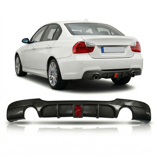 Heckdiffusor Carbon-Optik LED passend für BMW 3er E90 E91 335i 2005-2011